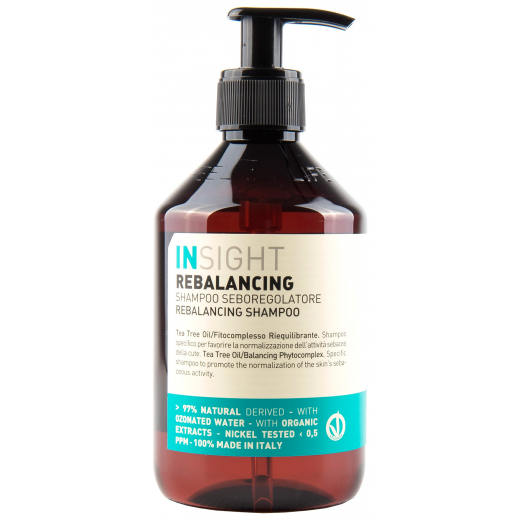 Insight Шампунь проти жирної шкіри голови Rebalancing Shampoo, 400 ml