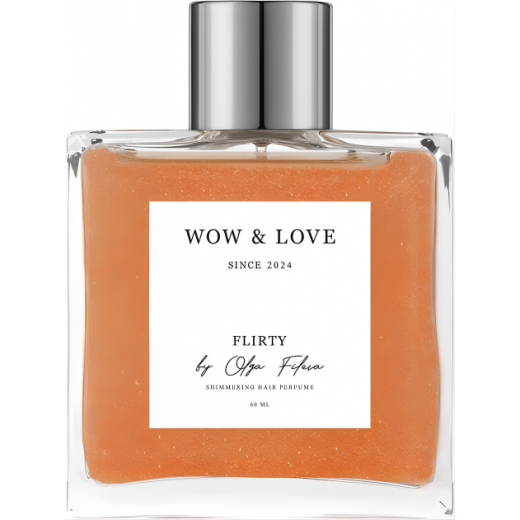 WOW AND LOVE Парфюм-блеск для волос с шимером Flirty by Olga Fileva