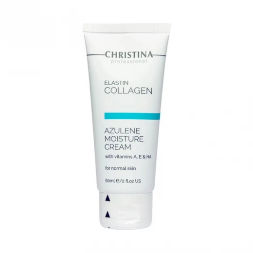 Christina Увлажняющий крем для нормальной кожи Elastin Collagen Azulene Moisture Cream with Vitamin A, E, HA, 60 ml