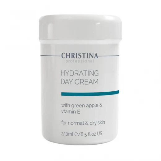 Christina Увлажняющий крем с яблоком и витамином Е для нормальной кожи Hydrating Day Cream Green Apple with Vitamin E, 250 ml