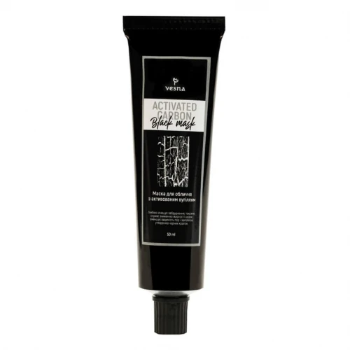Vesna Черная МАСКА-ПИЛИНГ с активированным углем, 50 ml 4820222661522