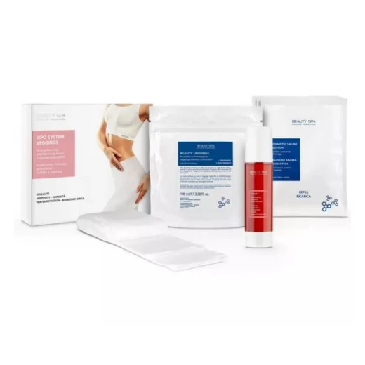 
                BEAUTY SPA LIPO SYSTEM LEGGINGS Кит для похудения ЛИПОЛИТИК ЛЕГИНСЫ: леггинсы (1 пара) + штаны-пленка (1 пара) + бустер 100 мл + 3 саше осмогеля по 100 мл