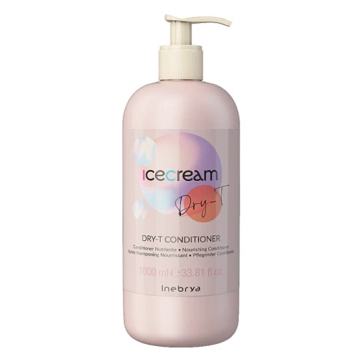 
                Inebrya Кондиціонер для сухого кучерявого й фарбованого волосся Inebrya Conditioner Dry-T, 1000 мл