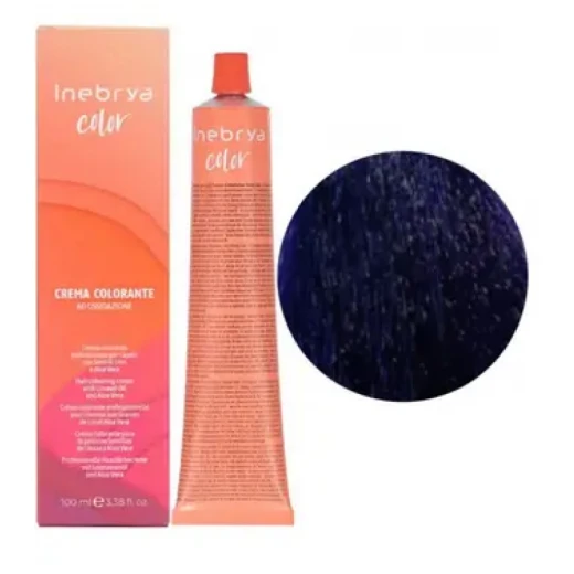 Крем-краска для волос Inebrya Сolor 4.10 темно-каштановый пепельный, 100 ml