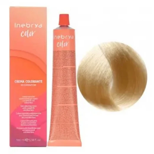 Крем-краска для волос Inebrya Сolor 10/0 платиновый блондин светлый, 100 ml