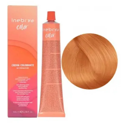 Крем-краска для волос Inebrya Сolor 10.42 платиновый блондин коньяк, 100 ml