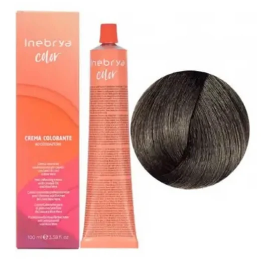 Крем-краска для волос Inebrya Сolor 5.17 светлый каштан кашемир, 100 ml