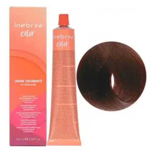Крем-краска для волос Inebrya Сolor 5/5 светлый каштан махагоновый, 100 ml