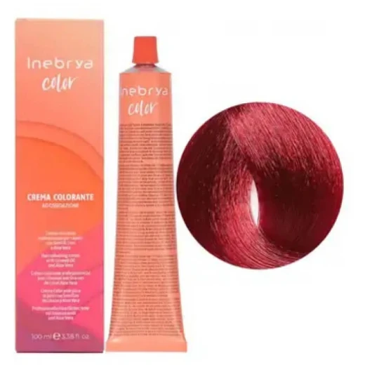 Крем-краска для волос Inebrya Сolor 6/66 f темно-русый красный огненный, 100 ml