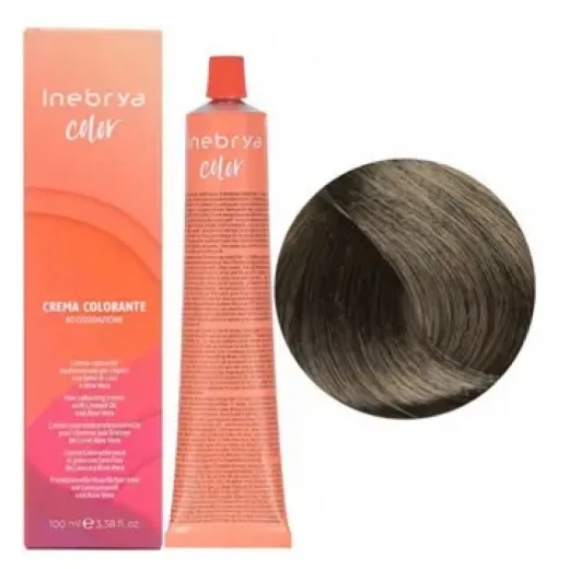 Крем-краска для волос Inebrya Сolor 6/8 темно русый матовый, 100 ml