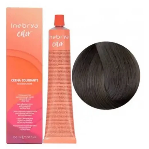 Крем-краска для волос Inebrya Сolor 7/11 русый интенсивный пепельный, 100 ml
