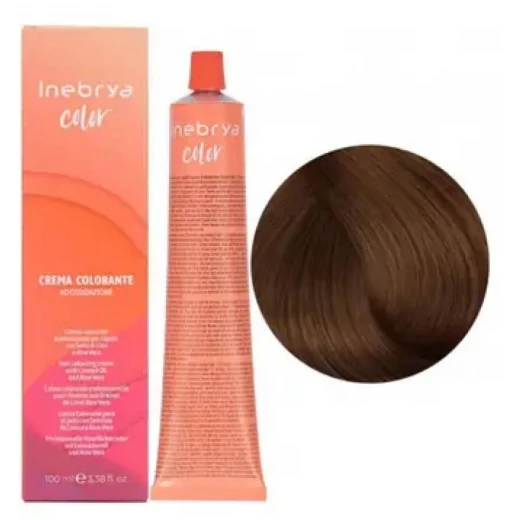 Крем-краска для волос Inebrya Сolor 7.17 блондин кашемир, 100 ml