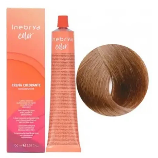 Крем-краска для волос Inebrya Сolor 7/73 русый коричневый золотистый, 100 ml