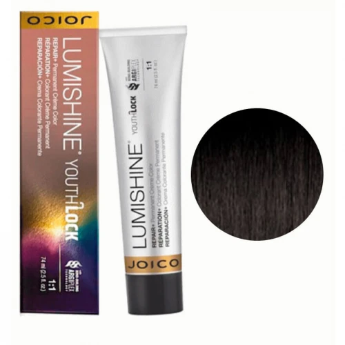 Joico LumiShine Youth Lock Permanent crème 2NN (2.00) очень темный натуральный, коричневый., 75 ml НФ-00017244