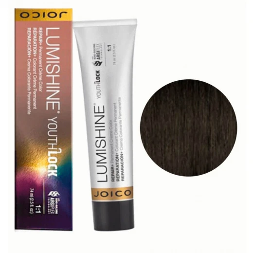 Joico LumiShine Youth Lock Permanent crème 3NNA (3.001) темно-коричневый натуральный, натурально-пепельный, 75 ml