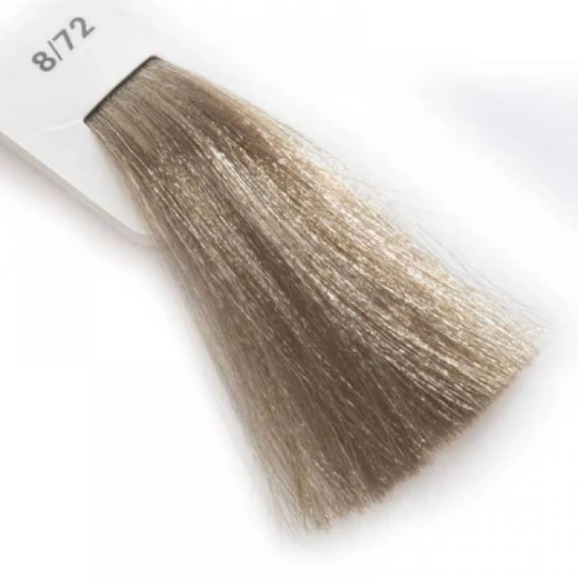 Крем-фарба Lisap LK Cream Color OPC 8/72 - світлий блондин бежево-попелястий, 100 мл