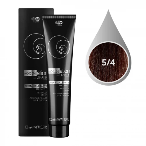 Lisap Крем-краска Escalation 5/4 шатен махагоновый, 100 ml НФ-00021681