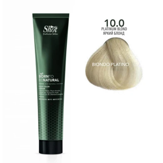 Shot Born to be NATURAL 10.0 яскравий блонд б\аміаку, 100 ml