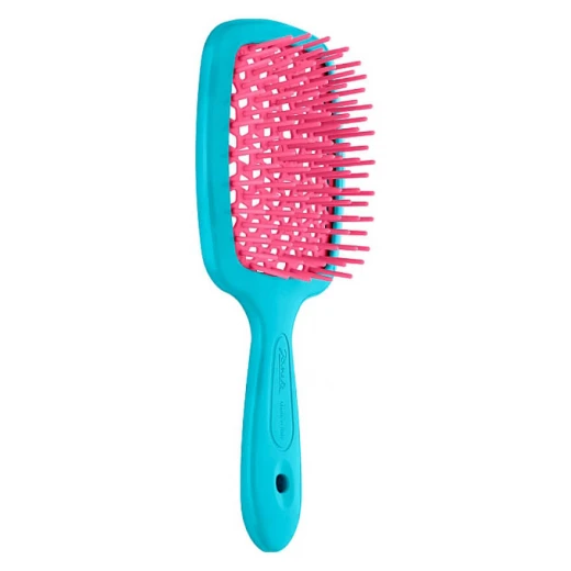 Janeke Superbrush SMALL бирюзовый с малиновым
