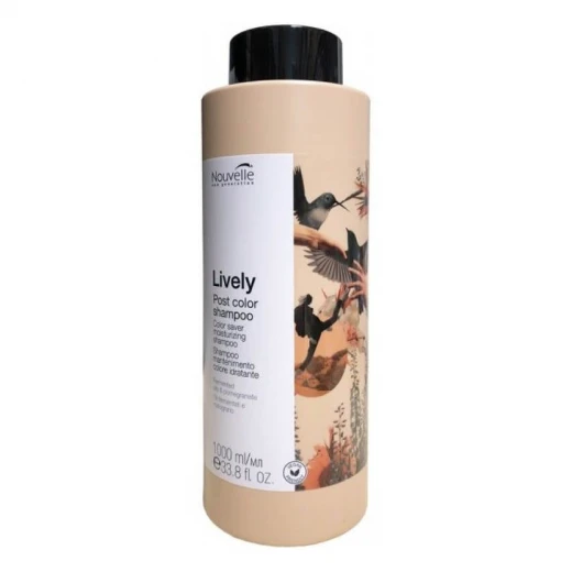 Nouvelle Lively Post Color MOISTURIZING SHAMPOO Шампунь для фарбованого волосся, 1000 ml