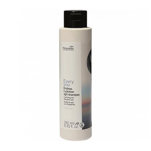 Nouvelle Every you Endless Hydration Light Shampoo Зволожуючий шампунь для частого  використання для тонкого волосся, 250 ml