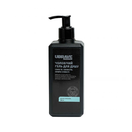 
                Vesna UBrave Мужской гель для душа Сила и свежесть, 500 ml
