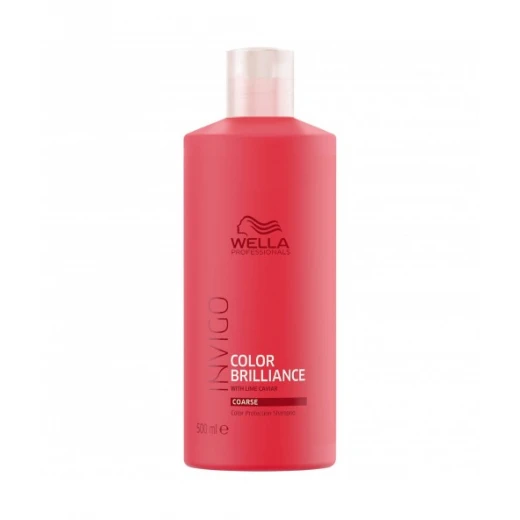 Wella Professionals Invigo Brilliance Coarse Шампунь для яркости окрашенных жестких волос с икрой лайма, 500 ml