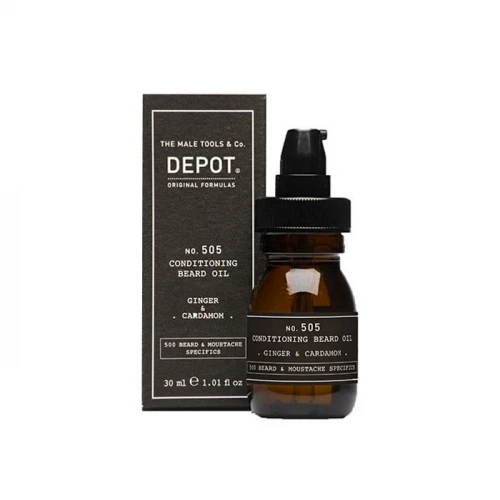 Depot 505 Масло для бороды кондиционирующие "Имбирь и кардамон", 30 ml НФ-00015826