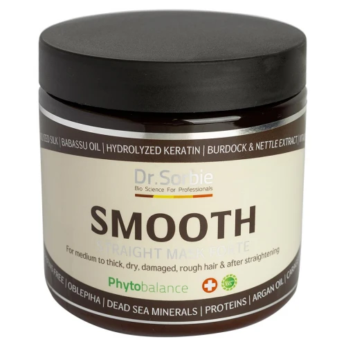 Dr.Ѕогbiе Smooth straight mask forte Терапевтическая разглаживающая маска для волос, 500 мл НФ-00019691