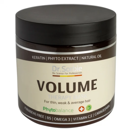 Dr.Ѕогbiе Volume therapy mask Терапевтическая маска для волос, 500 мл