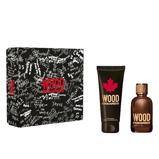 Набор Dsquared2 Wood Pour Homme для мужчин - set (edt 100 ml + sh/g 150 ml)