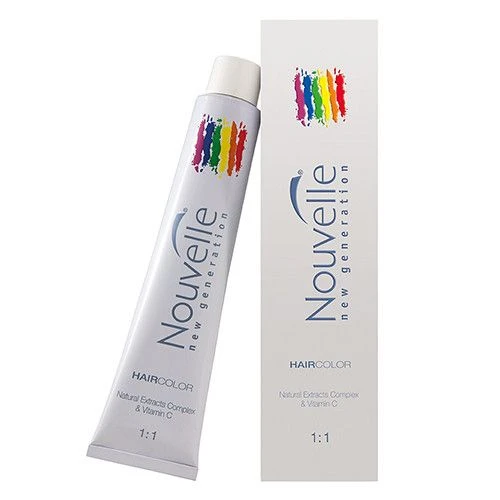 Крем-краска для волос Nouvelle Hair Color 4.78 оникс 100 мл A.n4.78