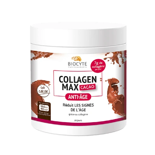 Biocyte Collagen Max Cacao Пищевая добавка коллагенового порошка, которая помогает бороться с признаками старения, 20 х 13 г 17.PEACO12.6004758