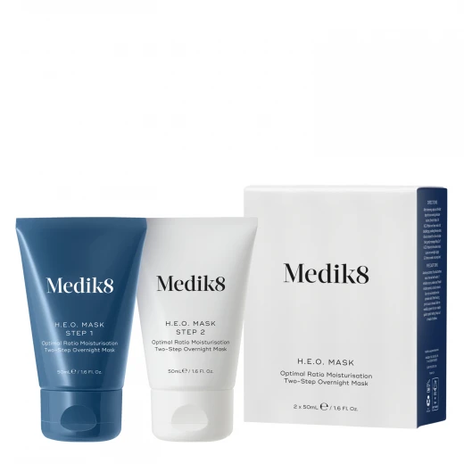 Medik8 Двоетапна зволожувальна нічна маска для обличчя H.E.O. Mask, 2x50 ml