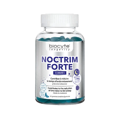 Biocyte Noctrim Forte Gummies Поліпшує якість сну, прискорює засинання, та підтримує роботу нервової системи, 60 капсул 17.LONNO03.6225857