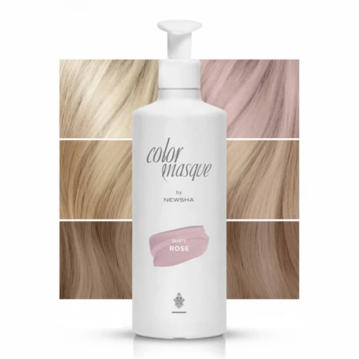 
                NEWSHA ЦВЕТНЫЕ МАСКИ Пастельный розовый Color Masque Dusty Rose 500 ml