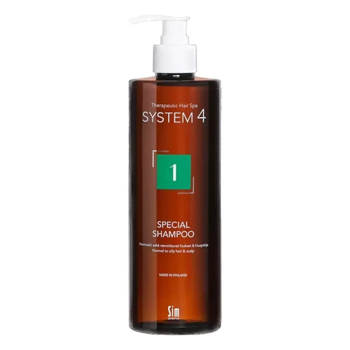 Sim Sensitive S4 1 Special Shampoo "Шампунь №1 для нормальной кожи головы и склонной к жирности, 500 ml 6417150024468